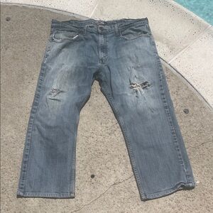 Levi’s Denizen Denim Altered, Distressed Jeans | Size 36 X 24